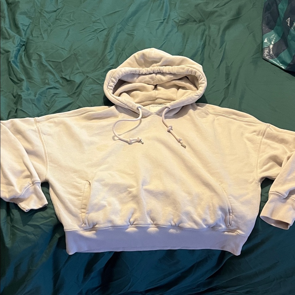 Abercrombie & Fitch Cream Hoodie
